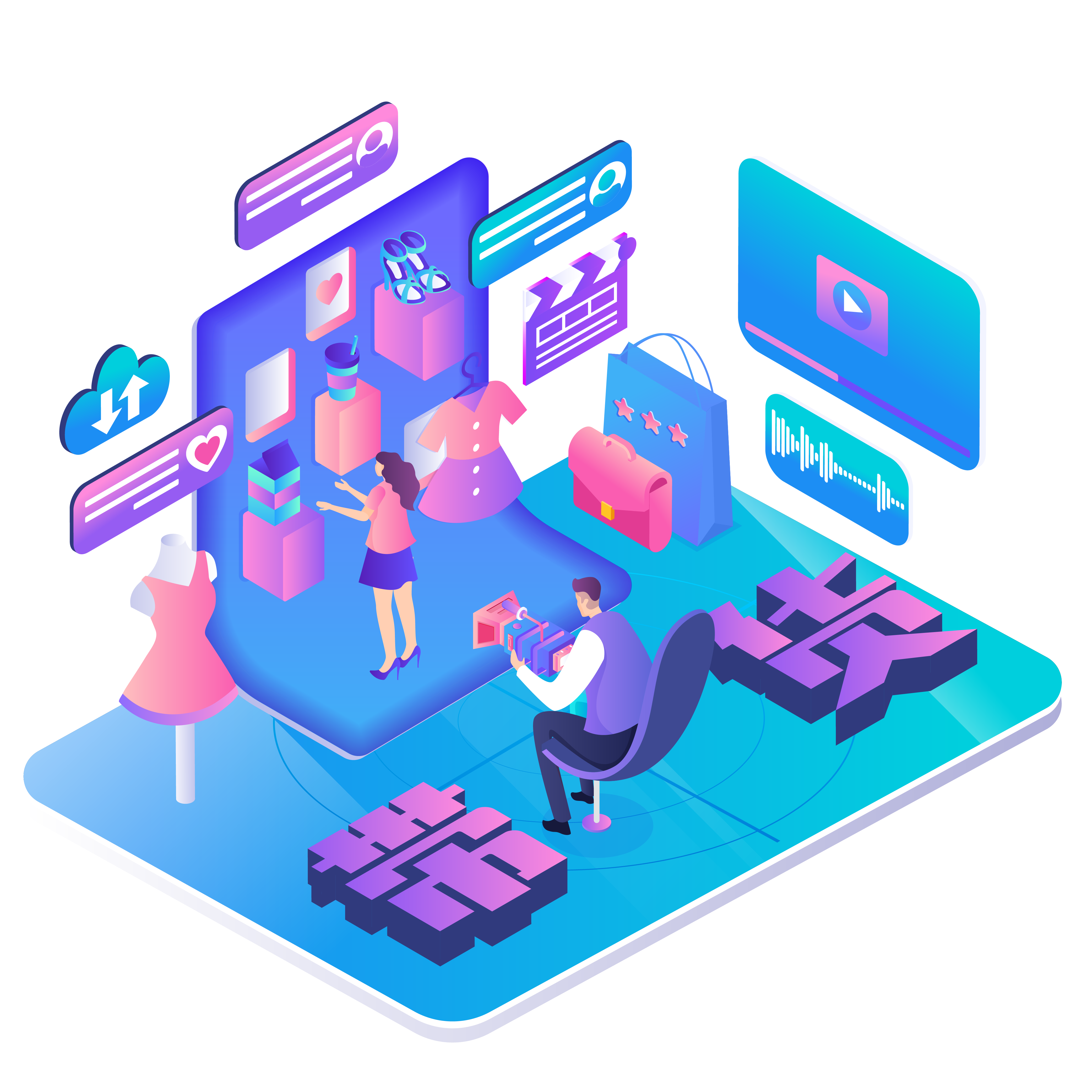 TigerLive live selling visual